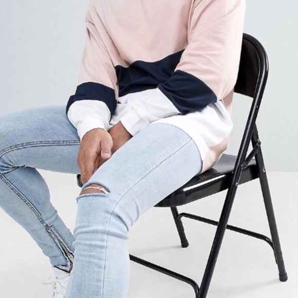 NWT distressed side zippers carrot fit size 30 men - Picture 4 of 9